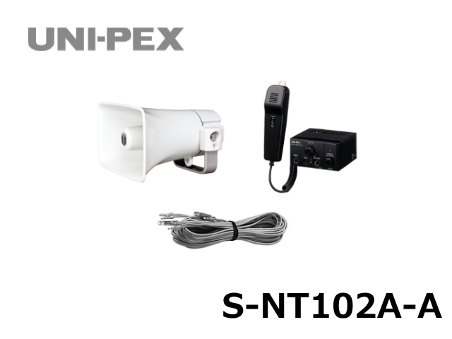 S-NT102A-A】UNI-PEX 車載用アンプ一式 出力 10W クラス セット DC12V