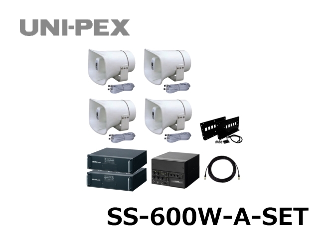 SS-600W-A-SET】車載用アンプ スピーカー 選挙用 セット 600W クラス A